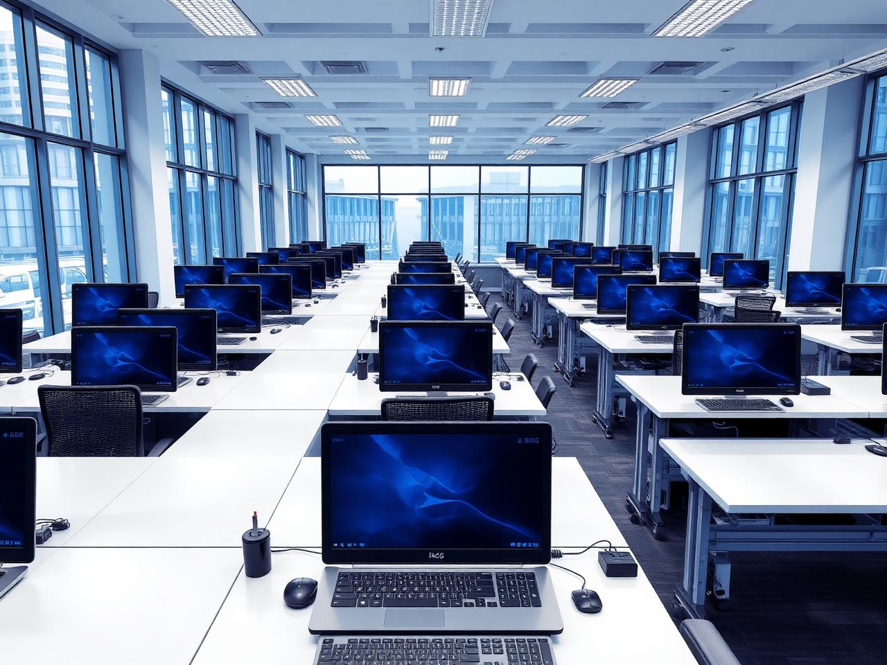 Enterprise workstation fleet deployed across a corporate floor